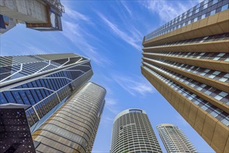 Australia scenic Sydney downtown skyline panorama and financial business center near Opera House