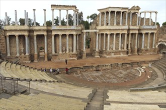 Teatro Romano, Roman Amphitheatre, Merida, Extremadura, Spain, Europe