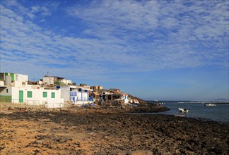 Small fishing village of Majanicho on the north coast, Fuerteventura, Canary Islands, Spain, Europe