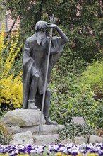 Rübezahl statue, Bensheim, Hessische Bergstraße, Hesse, Germany, Europe