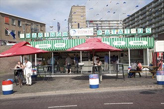 Herring fish stall Scheveningen, Holland