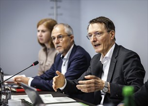 Prof Karl Lauterbach (SPD), Federal Minister of Health, recorded during talks with representatives