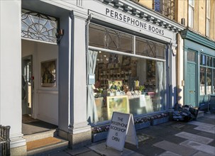 Persephone Books bookshop, Edgar Buildings, Bath, Somerset, England, UK