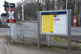 Information board, train departure, timetable, Dortmund, Ruhr area, North Rhine-Westphalia,