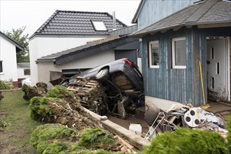 Flood in North Rhine-Westphalia, the village of Iversheim on the Erft was almost completely flooded