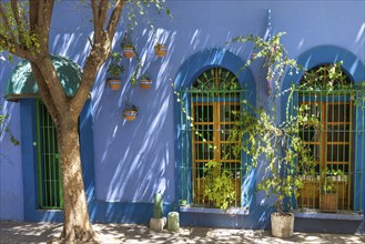 Mexico, Mazatlan, Colorful old city streets in historic city center near El Malecon promenade,