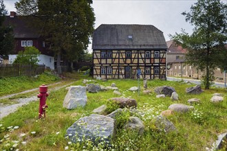 Mining products in Halsbrücke, Halsbrücke, Saxony, Germany, Europe