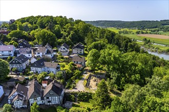 Hattingen-Blankenstein, view of the Ruhr Valley, North Rhine-Westphalia, Germany, Europe