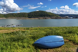 Lake Edersee, near Waldeck, the third largest reservoir in Germany, is currently at just under 13%