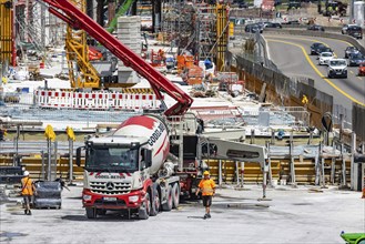 Construction site on the A81 motorway near Böblingen. All bridges will be replaced by new ones when