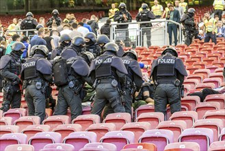 Baden-Württemberg police anti-terror exercise in the stadium. In the run-up to the European