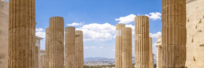 Greece, Ancient landmark citadel Acropolis in Athens, a UNESCO site, Europe