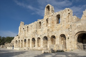 Odeon of Herodes Atticus entrance, Athens, Greece, Europe