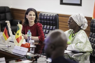 Annalena Bärbock (Alliance 90/The Greens), Federal Foreign Minister, recorded during a meeting with