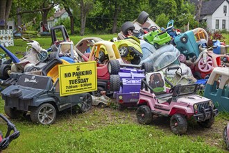 Detroit Michigan -- The Heidelberg Project, an outdoor public art project in a depressed