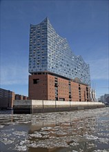 Europe, Germany, Hanseatic City of Hamburg, Harbour, Concert Hall, Elbe, Elbe Philharmonic Hall in