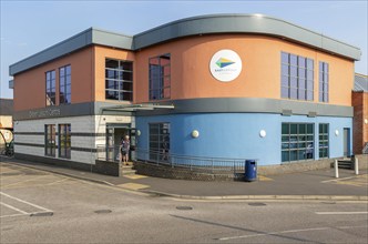 Deben leisure centre, East Suffolk council building, Woodbridge, Suffolk, England, UK