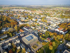 Mittweida University of Applied Sciences, Ludwig-Hilmer-Bau, aerial view of Mittweida, Mittweida,