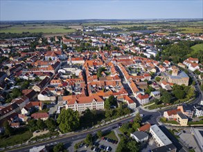 The city centre of Großenhain, cityscape, Großenhain, Saxony, Germany, Europe