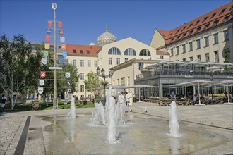 Fountain, Forum on Museum Island, Mitte, Berlin, Germany, Europe