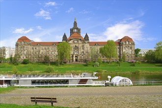 Saxon state Chancellery, Dresden, Saxony, Germany, Europe