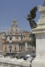 View from the Monumento Vittorio Emanuele II, Piazza Venezia, to the church of Santa Maria di