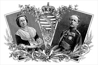 Karl, Carl Alexander, Grand Duke of Saxony Weimar, 24 June 1818, 5 January 1901, and his woman