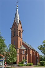 Catholic Church of the Sacred Heart of Jesus, Cuxhaven, Lower Saxony, Germany, Europe