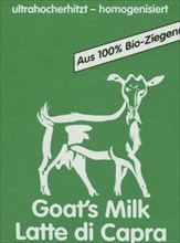 Goat's milk in a tetra pack