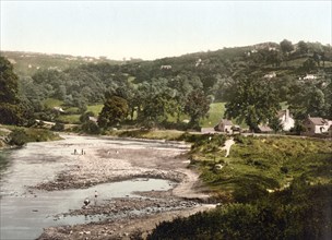 Gesamtansicht, Lydbrook (unten), England / General view, Lydbrook (lower), England, Historic,