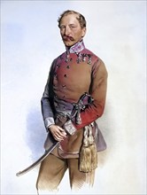 Gustav Graf Degenfeld-Schönburg (1807-1857), k. k. Generalmajor, Historical, digitally restored