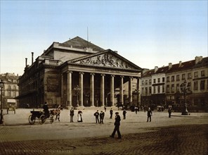 Royal Theatre, Brussels, Belgium, ca 1895, Historical, digitally restored reproduction from a 19th