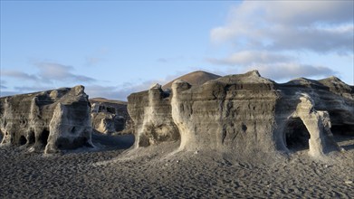 Stratified City, Ciudad estraticicada, Antigua Rofera de Teseguite, Lanzarote, Canary Islands,