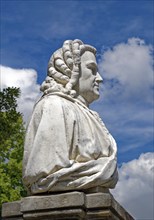 Bach monument by sculptor Heinrich Pohlmann, monument to Johann Sebastian Bach, musician and