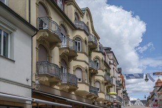 Former Hotel Krosse, now a residential and commercial building, built in Baroque Art Nouveau style