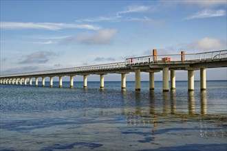 The new Prerow pier, at 720 metres the longest pier in the Baltic Sea, Prerow seaside resort,