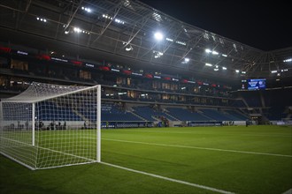 Stadium interior, goal net, goal, pitch, main stand, floodlights, TSG 1899 Hoffenheim, Europa