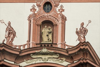 Baroque church, Fridolinsmünster, Church of St Fridolin, Bad Säckingen, High Rhine, Rhine, Black