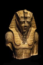 Part of a granodiorite statue of Merenptah from the exhibition: Ramses the Great and the Gold of