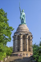 Hermannsdenkmal near Hiddesen, district of Detmold, Teutoburg Forest, North Rhine-Westphalia,