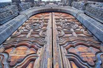 Scenic old churches in Zocalo, Mexico City