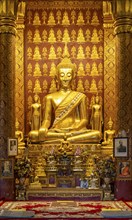 Buddha image at Wat Sensoukharam, Luang Prabang, Laos, Asia