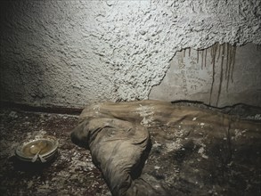 Cell in the basement of the police station. After the occupation of the city by the Russian army,