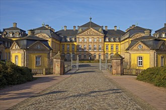 Arolsen Residential Palace with the guardhouses of the court, baroque palace, Bad Arolsen, Hesse,