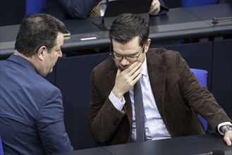 Hubertus Heil (SPD), Federal Minister of Labour and Social Affairs, and Marco Buschmann (FDP),