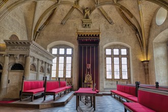 Prague Castle, Diet Hall of Old Royal Palace, Prague, Czech Republic, Europe