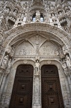 South portal, tympanum, Hieronymite monastery Mosteiro dos Jerónimos, also known as Mosteiro de