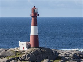 Eigeroy lighthouse near Egersund, Norway, Europe