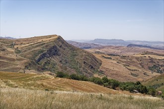 Landscape near the Sicilian town of Patralia Soprana in the Parco della Madonie nature park.