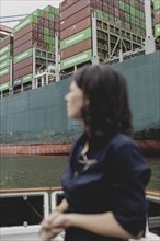 Annalena Bärbock (Bündnis 90/Die Grünen), Federal Foreign Minister, photographed during a boat trip